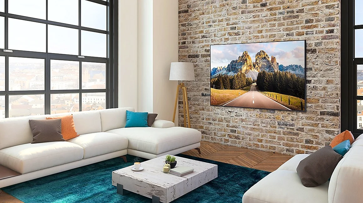 دکوراسیون تلویزیون 75 اینچ سامسونگ 4K UHD SMART AU7000 2021