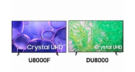 تفاوت تلویزیون سامسونگ U8000F با تلویزیون سامسونگ DU8000