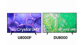 تفاوت تلویزیون سامسونگ U8000F با تلویزیون سامسونگ DU8000