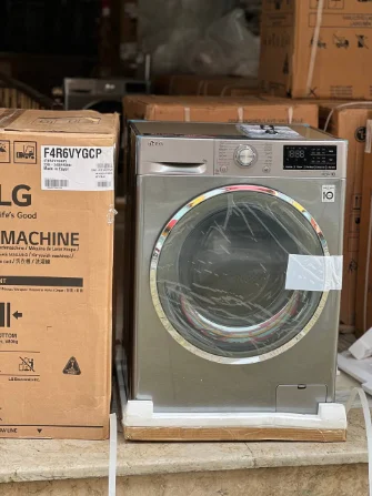 ماشین لباسشویی ال جی 9 کیلویی R6 سیلور مدل F4R6VYGCP