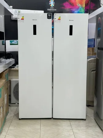یخچال دوقلو  هایسنس 40 فوت سفید مدل RL475N4WWU و FV341N4IWU
