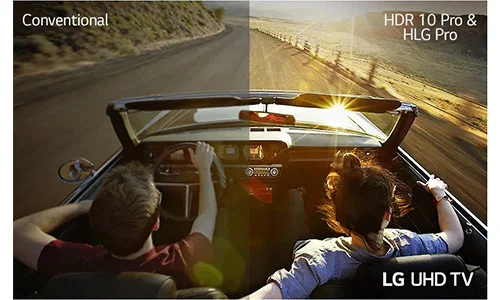سیستم HDR در تلویزیون 65 اینچ الجی UN711