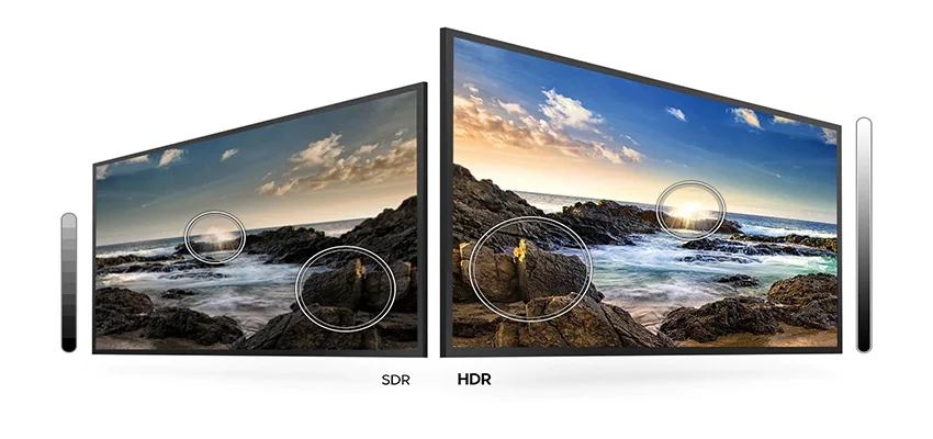 نمایش HDR در صفحه نمایش تلویزیون 65 اینچ TU8500