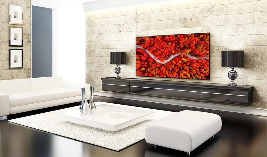 دکوراسیون تلویزیون 65 اینچ ال جی 4K SMART UP7550 2021