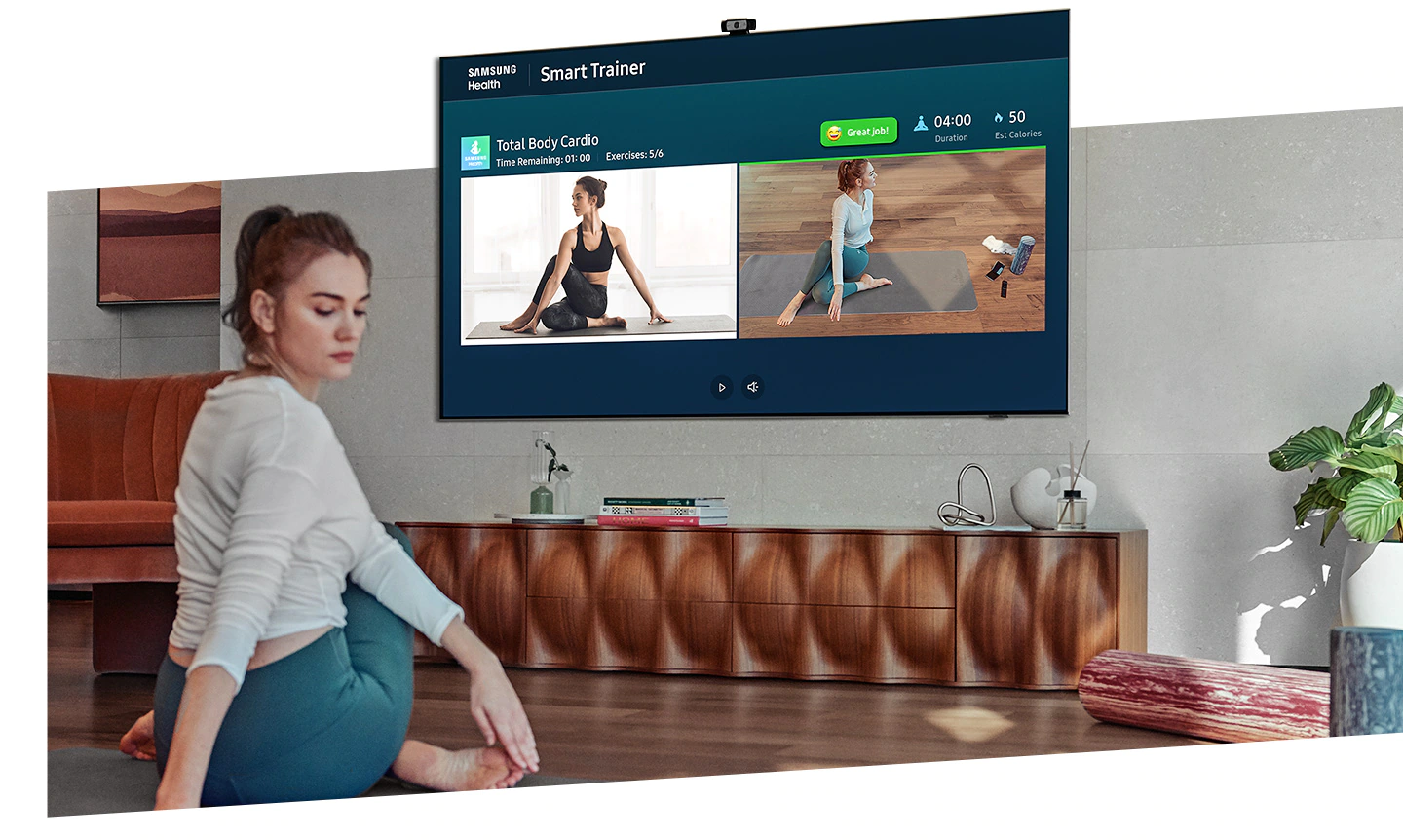 ورزش انلاین تلویزیون سامسونگ Q60A 2021